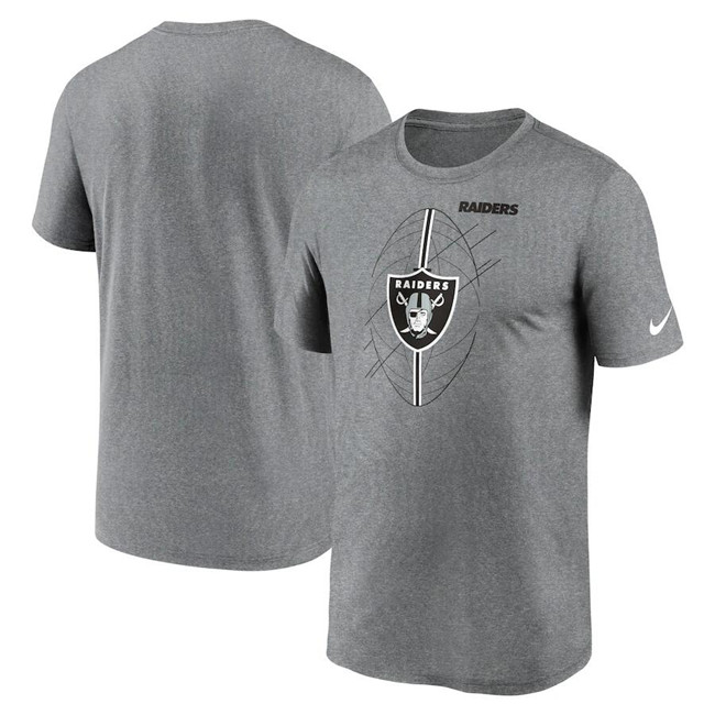 Men's Las Vegas Raiders Grey Legend Icon Performance T-Shirt